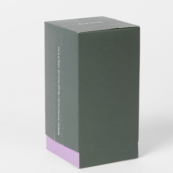 Paul Smith Duftkerze Botanist,Glasgefäss, grün-aubergine, Verpackung